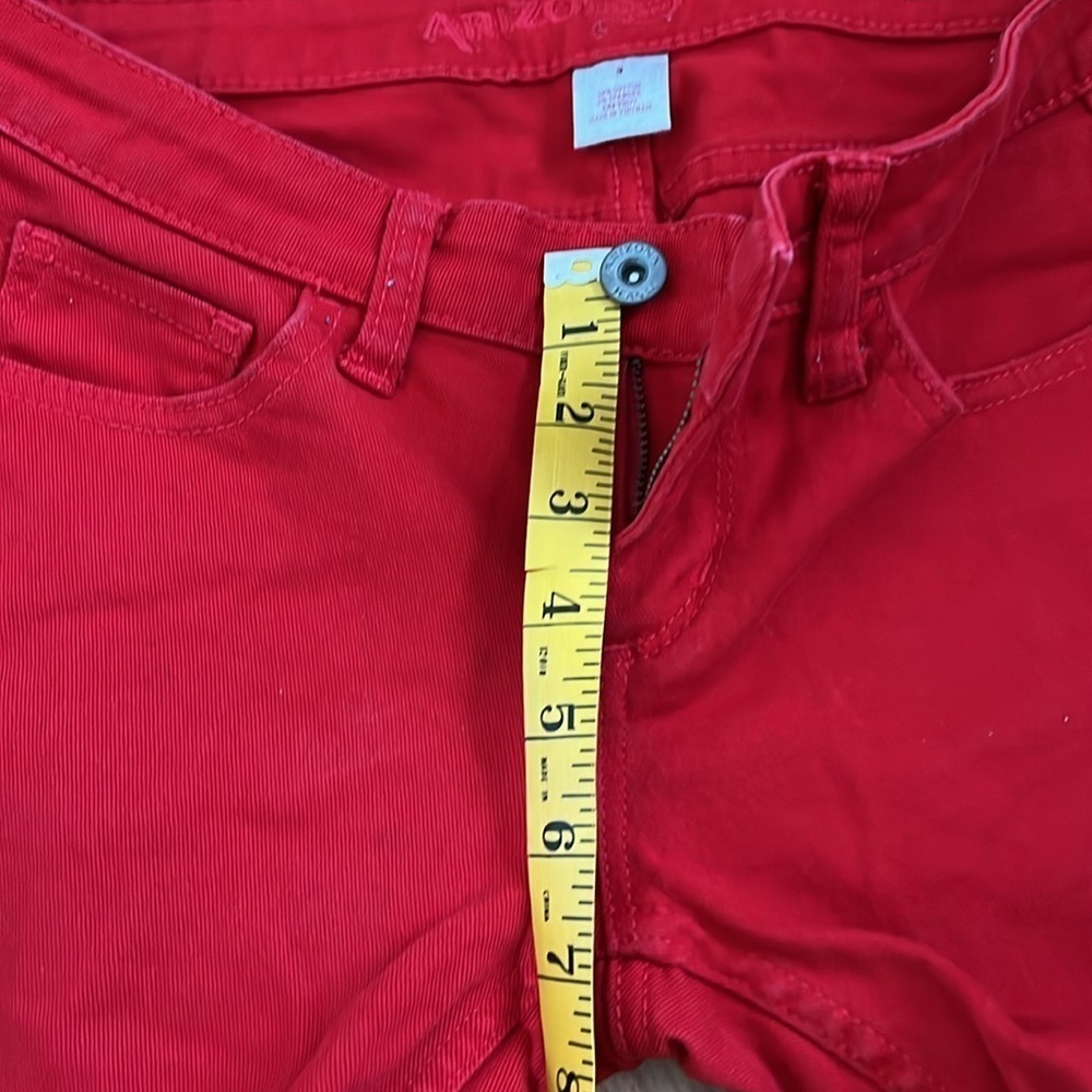 EUC Arizona Skinny red stretchy jeans sz 3. 7” rise, 14” waist, 29.5” in… - Picture 6 of 8